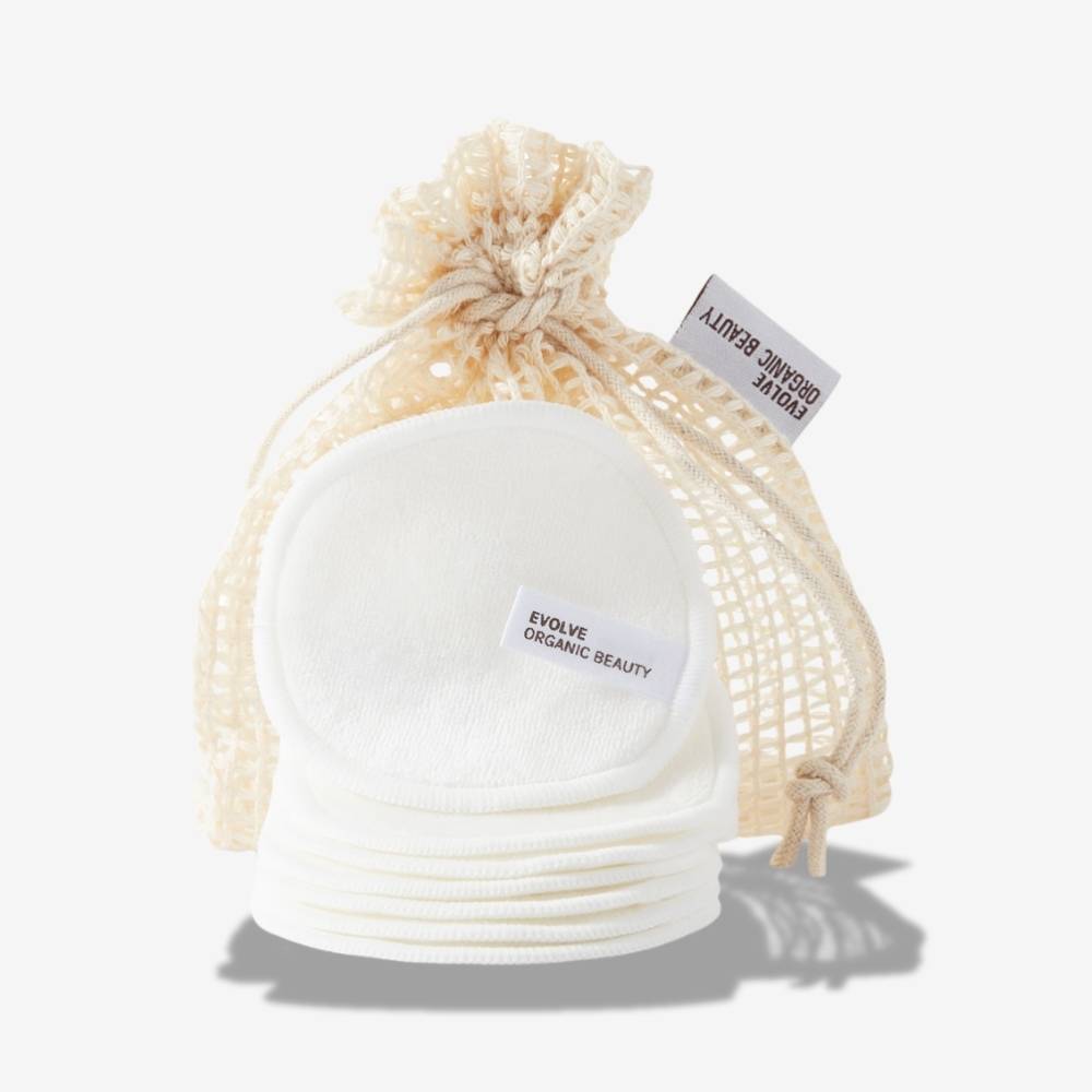 Bamboo Reusable Makeup Remover Pads x7 | Evolve Organic Beauty