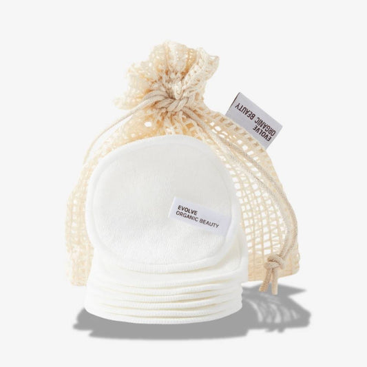 Bamboo Reusable Makeup Remover Pads x7 | Evolve Organic Beauty
